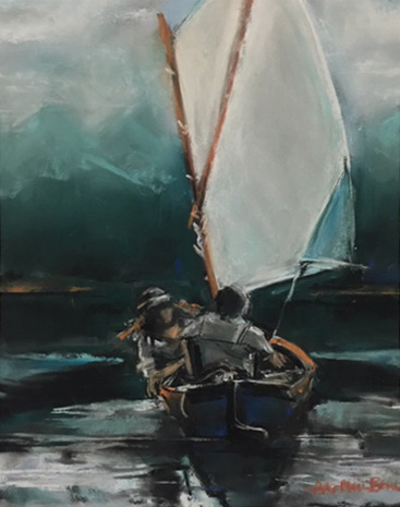 Sail Away with Me, Pastel on Paper, 11 x 14