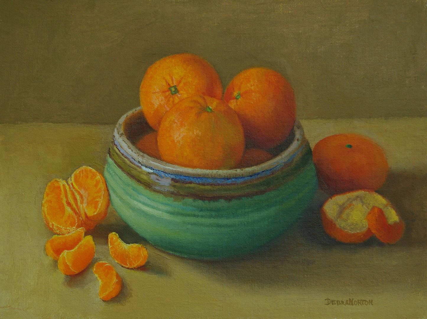 Clementines, Oil on linen panel, 12 x 9