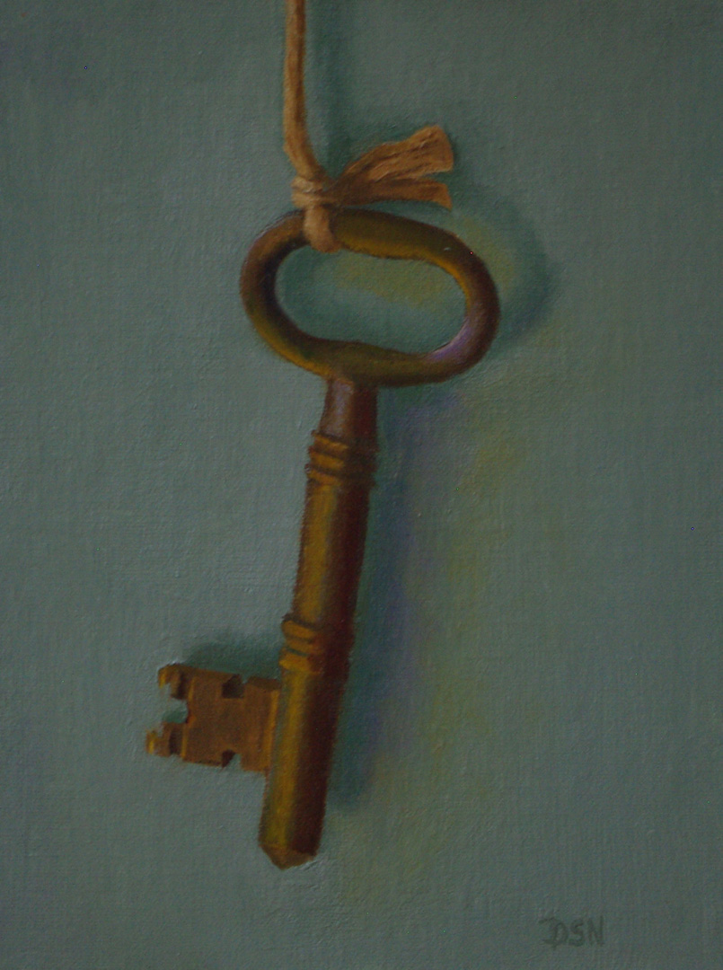 Key One, Oil on linen panel, 6 x 8