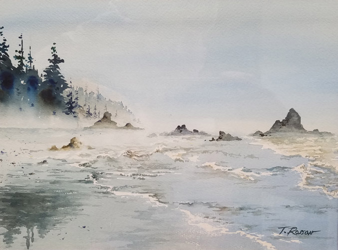 Olympic Coast 2, Watercolor, 12x9
