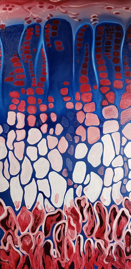 Microbiology II, Oil on canvas, 24 x 48