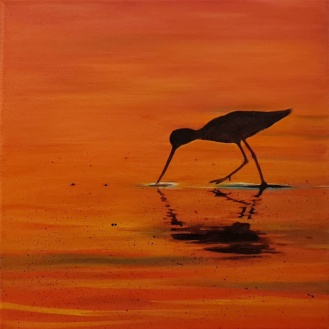 Ornithology VIII, Oil on canvas, 12 x 12