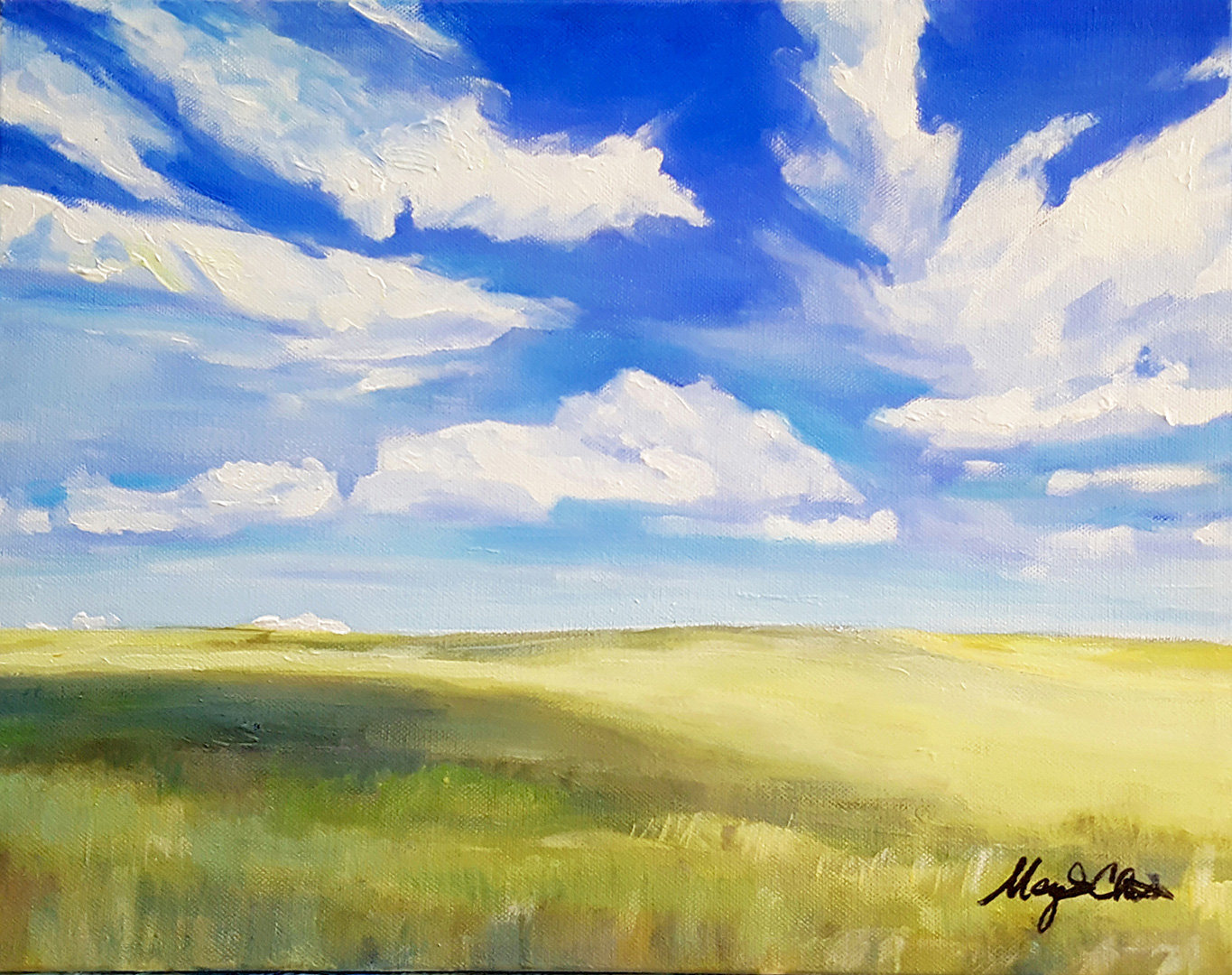 Cloud Shadow, Acrylic on canvas, 11 x 14